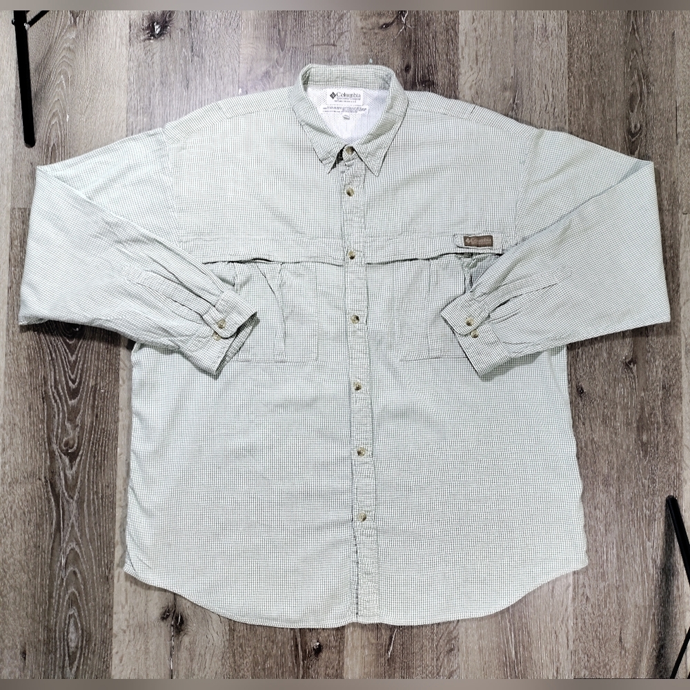 Vintage Columbia Fishing Shirt Mens 2XL